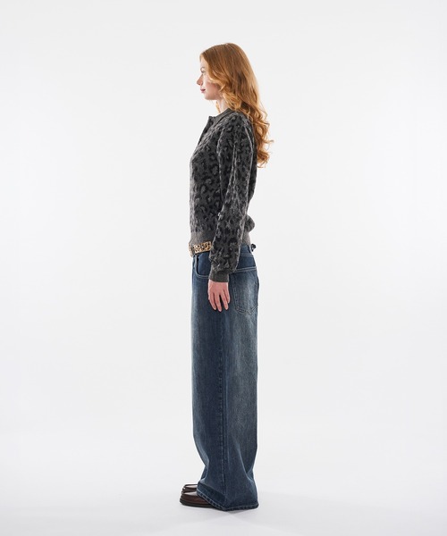 WISH FOR EVER(ウィッシュフォーエバー)の「【 3size / 3color 】LEOPARD JACQUARD KNIT POLO(ニット/セーター・メンズ・チャコールグレー/ブラウン/ワインレッド・SMALL/LARGE/MEDIUM)」の18枚目の写真