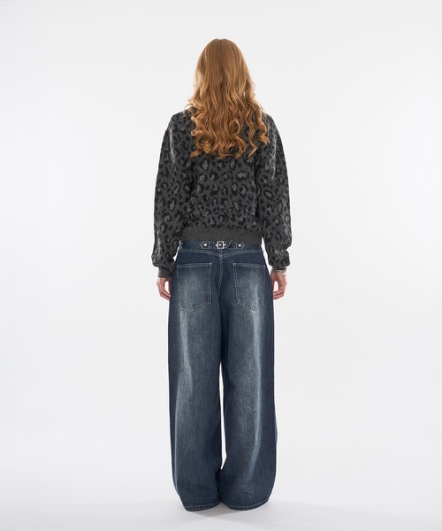 WISH FOR EVER(ウィッシュフォーエバー)の「【 3size / 3color 】LEOPARD JACQUARD KNIT POLO(ニット/セーター・メンズ・チャコールグレー/ブラウン/ワインレッド・SMALL/LARGE/MEDIUM)」の19枚目の写真