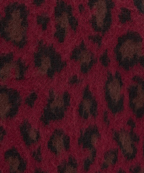 WISH FOR EVER(ウィッシュフォーエバー)の「【 3size / 3color 】LEOPARD JACQUARD KNIT POLO(ニット/セーター・メンズ・チャコールグレー/ブラウン/ワインレッド・SMALL/LARGE/MEDIUM)」の14枚目の写真