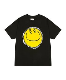 THE MADNESS（ザ マッドネス）の「HAND WORK FOUR x SMILE T-SHIRTS_BK（Tシャツ/カットソー）」