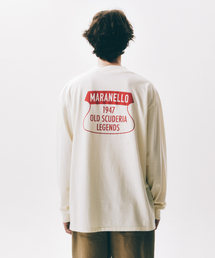 SUPERVELOCE（スーパー ベローチェ）の「Old Legend Long Sleeve T-Shirt - Ivory（Tシャツ/カットソー）」