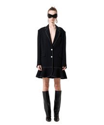 Long Oversized Ruffle Jacket