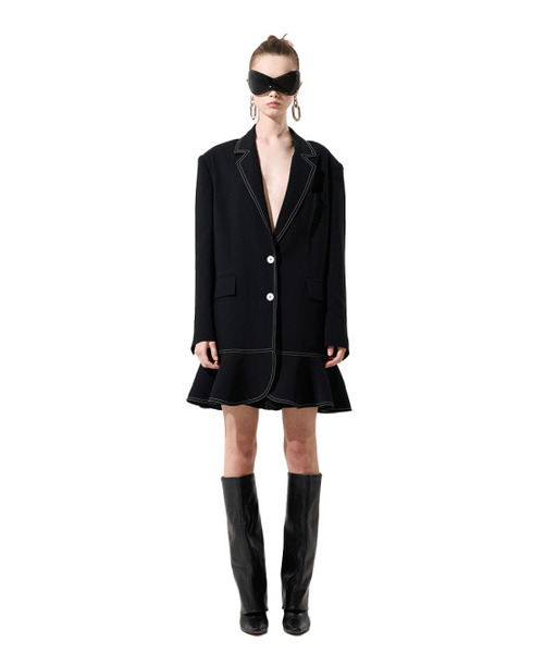 GREEDILOUS(グリディアス)の「Long Oversized Ruffle Jacket(テーラードジャケット・レディース・その他・SMALL/MEDIUM/LARGE/X-SMALL)」の1枚目の写真