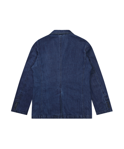 SOLEW(ソル)の「デニム3ボタンジャケット_インディゴブルー(デニムジャケット・メンズ・その他・SMALL/MEDIUM/LARGE/X-LARGE)」の2枚目の写真