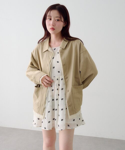 Kastane（カスタネ）の「フラワーステッチミニワンピース（ワンピース・レディース・アイボリー/ブラック・FREE）」の17枚目の写真