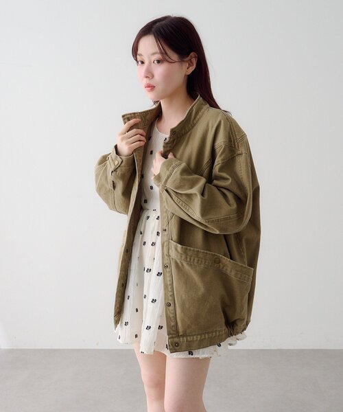 Kastane（カスタネ）の「フラワーステッチミニワンピース（ワンピース・レディース・アイボリー/ブラック・FREE）」の22枚目の写真