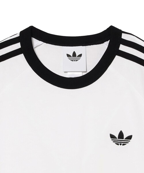 adidas(アディダス)の「adidas / スリーストライプ Tシャツ(Tシャツ/カットソー・メンズ・ブラック/ホワイト・SMALL/X-LARGE/MEDIUM/LARGE/XX-LARGE)」の8枚目の写真