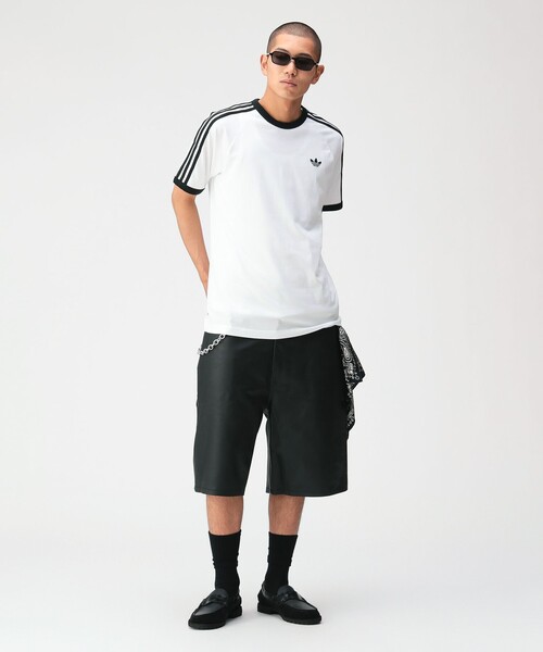 adidas(アディダス)の「adidas / スリーストライプ Tシャツ(Tシャツ/カットソー・メンズ・ブラック/ホワイト・SMALL/X-LARGE/MEDIUM/LARGE/XX-LARGE)」の13枚目の写真