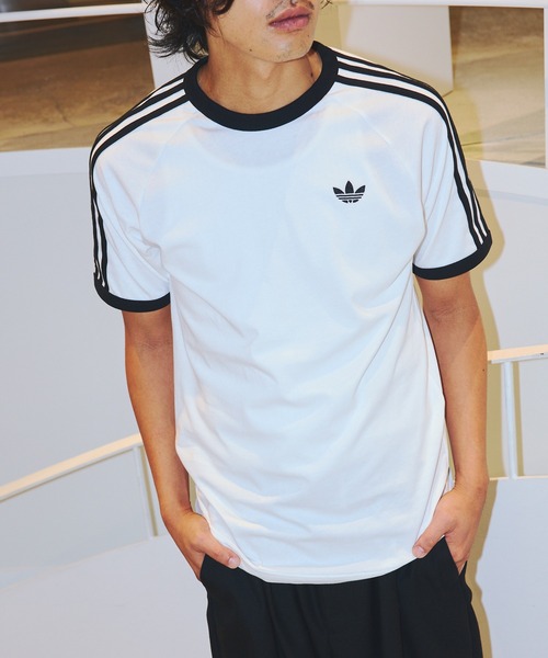 adidas(アディダス)の「adidas / スリーストライプ Tシャツ(Tシャツ/カットソー・メンズ・ブラック/ホワイト・SMALL/X-LARGE/MEDIUM/LARGE/XX-LARGE)」の19枚目の写真