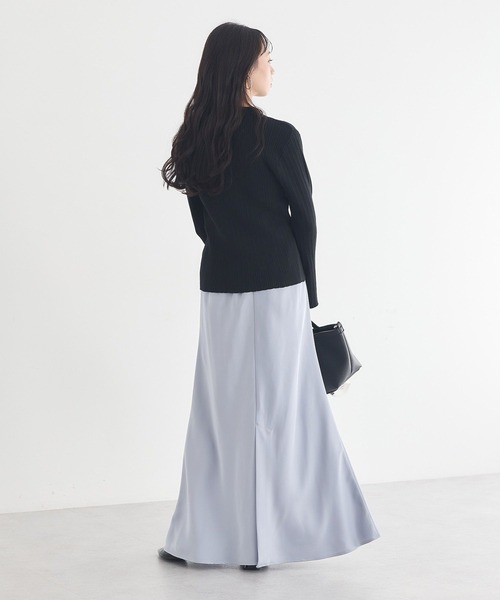 earth music&ecology（アースミュージックアンドエコロジー）の「【2026SS】レギュラーカラーニットカーディガン（カーディガン/ボレロ・レディース・グレー/ブラック/ブラック系その他4/イエロー・FREE）」の19枚目の写真