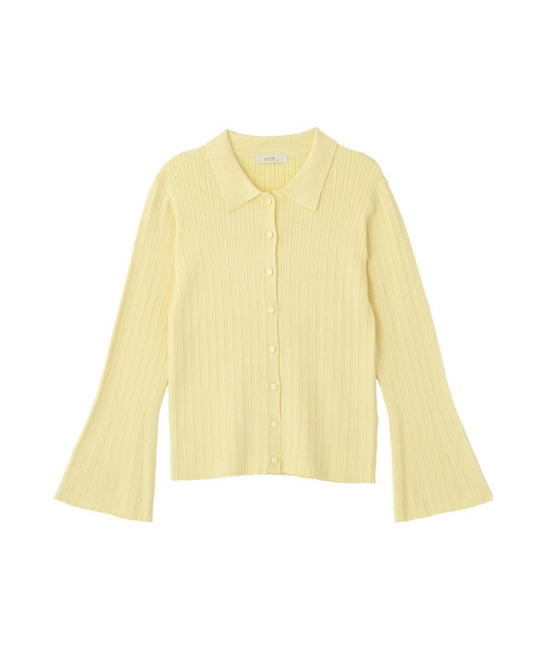 earth music&ecology（アースミュージックアンドエコロジー）の「【2026SS】レギュラーカラーニットカーディガン（カーディガン/ボレロ・レディース・グレー/ブラック/ブラック系その他4/イエロー・FREE）」の21枚目の写真