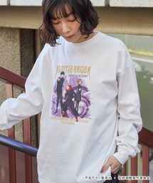 呪術廻戦（ジュジュツカイセン）の「【呪術廻戦】別注 ピグメント加工 オーバーサイズ プリント 長袖 Tシャツ（Tシャツ/カットソー）」
