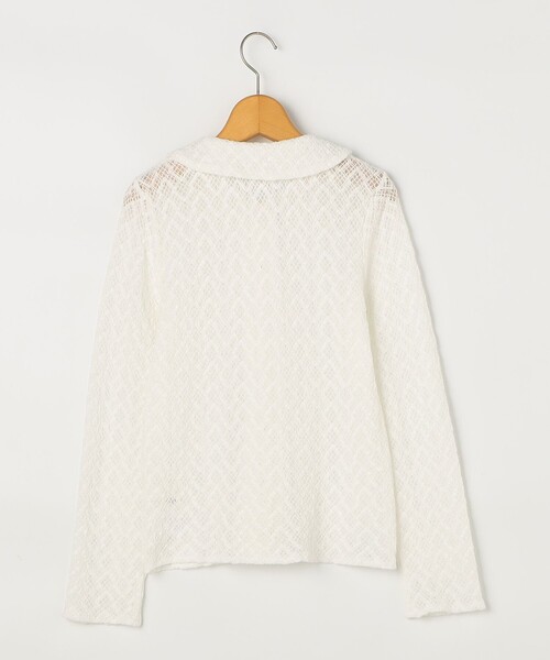 NOLLEY’S(ノーリーズ)の「ウォッシャブル襟付きレースカーディガン(カーディガン/ボレロ・レディース・ブラック/ホワイト・38)」の21枚目の写真