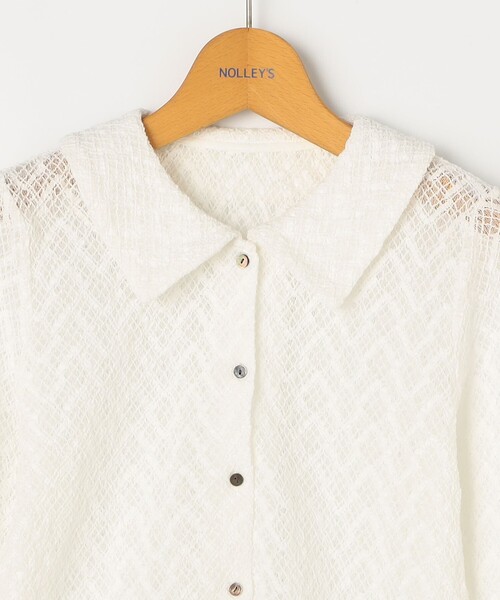 NOLLEY’S(ノーリーズ)の「ウォッシャブル襟付きレースカーディガン(カーディガン/ボレロ・レディース・ブラック/ホワイト・38)」の22枚目の写真