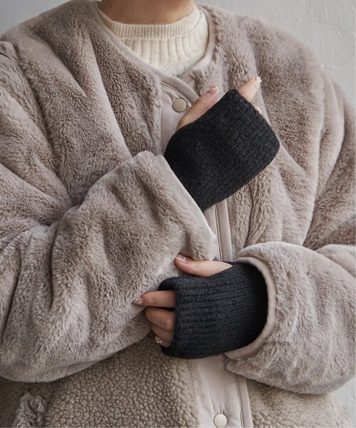 LBC（エルビーシー）の「ラメニット3wayグローブ（手袋・レディース・グレー/ブラック・FREE）」の6枚目の写真