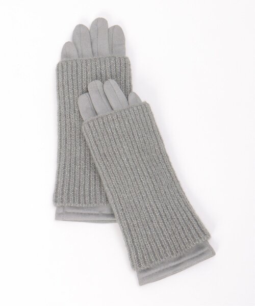 LBC（エルビーシー）の「ラメニット3wayグローブ（手袋・レディース・グレー/ブラック・FREE）」の11枚目の写真