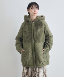 HOLIDAY ダークグリーン ファージャケットコート HOLIDAY ダークグリーン ファージャケットコート HOLIDAY ダーク