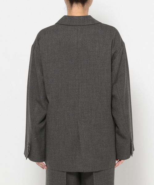 LOWRYS FARM(ローリーズファーム)の「メランジツイルジャケット 589176(テーラードジャケット・レディース・グレー/チャコールグレー/ブラウン/ネイビー・FREE)」の20枚目の写真