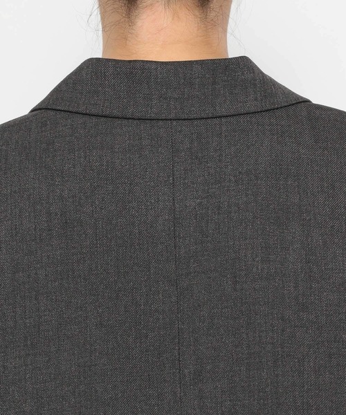 LOWRYS FARM(ローリーズファーム)の「メランジツイルジャケット 589176(テーラードジャケット・レディース・グレー/チャコールグレー/ブラウン/ネイビー・FREE)」の16枚目の写真