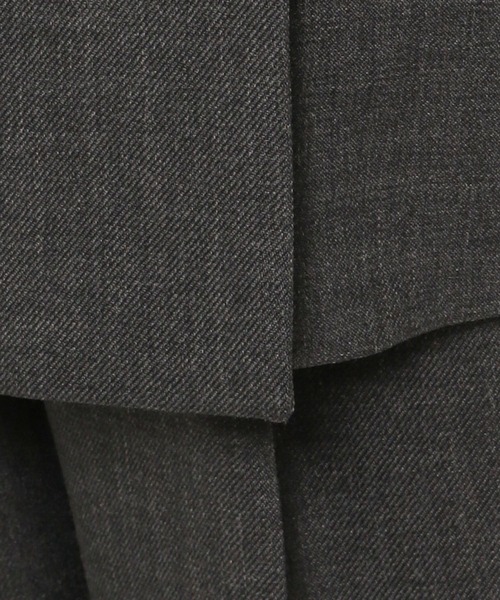 LOWRYS FARM(ローリーズファーム)の「メランジツイルジャケット 589176(テーラードジャケット・レディース・グレー/チャコールグレー/ブラウン/ネイビー・FREE)」の14枚目の写真