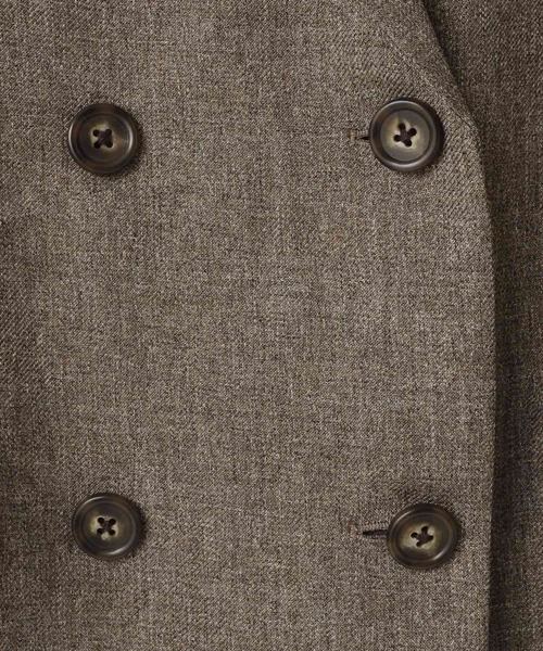 LOWRYS FARM(ローリーズファーム)の「メランジツイルジャケット 589176(テーラードジャケット・レディース・グレー/チャコールグレー/ブラウン/ネイビー・FREE)」の10枚目の写真