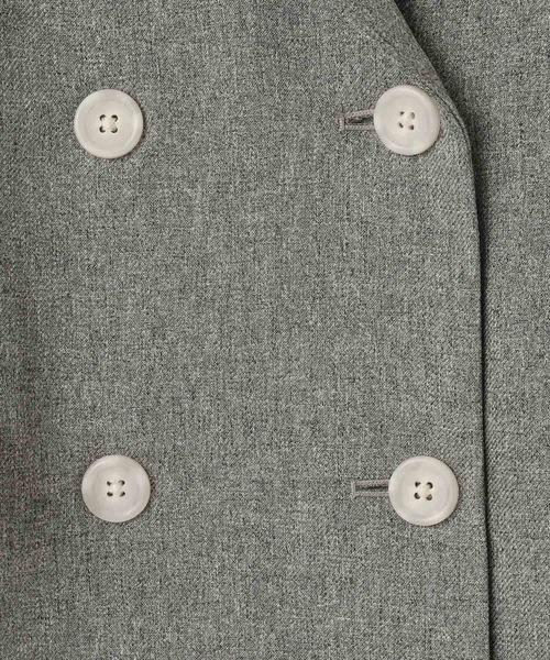 LOWRYS FARM(ローリーズファーム)の「メランジツイルジャケット 589176(テーラードジャケット・レディース・グレー/チャコールグレー/ブラウン/ネイビー・FREE)」の8枚目の写真