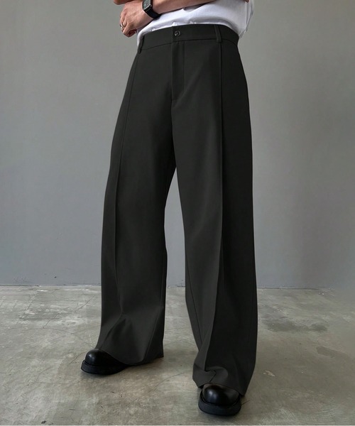 CALIFORNIA OUTFITTERS(カリフォルニア アウトフィッターズ)の「12A8-SZ ルーズフィット ワイドストレートスラックス(スラックス・メンズ・ブラック/グレー・S/XXL/XL/L/M)」の9枚目の写真