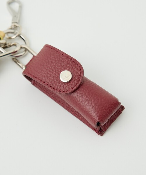 collex（コレックス）の「【別注】リップケース付レザーチャーム（財布・レディース・ボルドー/ブラック/カーキ・フリー）」の10枚目の写真