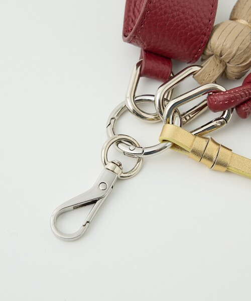 collex（コレックス）の「【別注】リップケース付レザーチャーム（財布・レディース・ボルドー/ブラック/カーキ・フリー）」の14枚目の写真