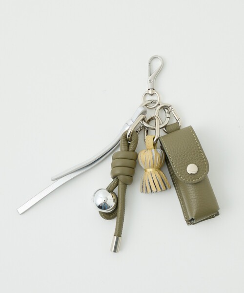 collex（コレックス）の「【別注】リップケース付レザーチャーム（財布・レディース・ボルドー/ブラック/カーキ・フリー）」の15枚目の写真