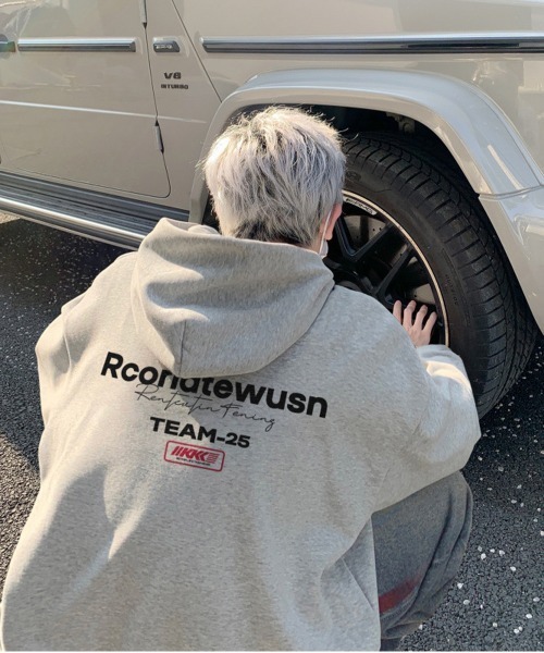 NEW GENTLEMAN(ニュージェントルマン)の「Rcorlatewusn オーバーサイズ プルオーバーパーカー(パーカー・メンズ・ブラック/ホワイト/グレー・XL/L/M)」の11枚目の写真