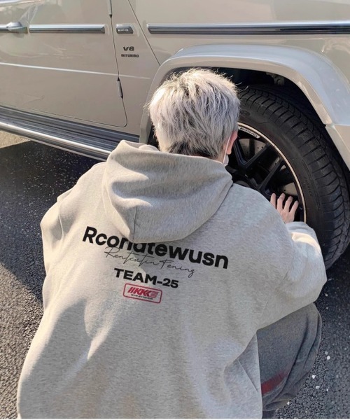 NEW GENTLEMAN(ニュージェントルマン)の「Rcorlatewusn オーバーサイズ プルオーバーパーカー(パーカー・メンズ・ブラック/ホワイト/グレー・XL/L/M)」の8枚目の写真