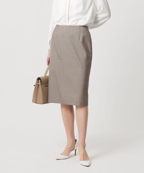 UNITED ARROWS(ユナイテッドアローズ)の「Vitale Barberis Canonico タイトスカート 26SS(スカート・レディース・ブラック/ネイビー/ダークグレー/モカ・34/38/40/36)」の1枚目の写真
