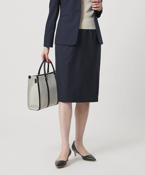 UNITED ARROWS(ユナイテッドアローズ)の「Vitale Barberis Canonico タイトスカート 26SS(スカート・レディース・ブラック/ネイビー/ダークグレー/モカ・34/38/40/36)」の16枚目の写真
