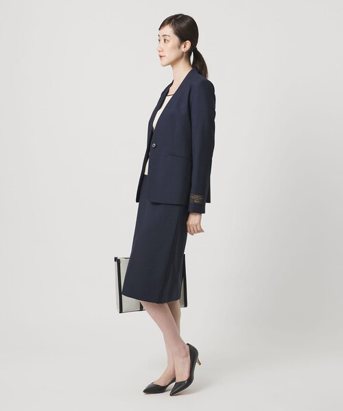 UNITED ARROWS(ユナイテッドアローズ)の「Vitale Barberis Canonico タイトスカート 26SS(スカート・レディース・ブラック/ネイビー/ダークグレー/モカ・34/38/40/36)」の17枚目の写真