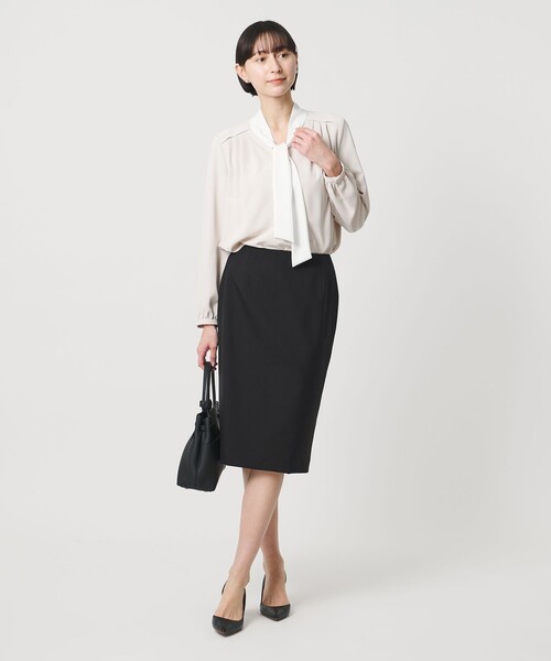 UNITED ARROWS(ユナイテッドアローズ)の「Vitale Barberis Canonico タイトスカート 26SS(スカート・レディース・ブラック/ネイビー/ダークグレー/モカ・34/38/40/36)」の19枚目の写真
