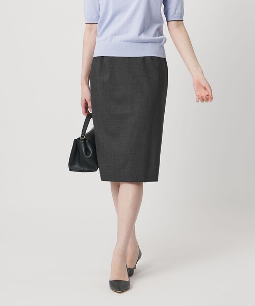 UNITED ARROWS(ユナイテッドアローズ)の「Vitale Barberis Canonico タイトスカート 26SS(スカート・レディース・ブラック/ネイビー/ダークグレー/モカ・34/38/40/36)」の21枚目の写真