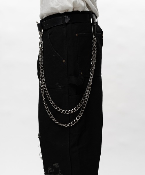 KAMIYA（カミヤ）の「"KMY"" Double Wallet Chain（ウォレットチェーン・メンズ・シルバー/ブラック・FREE）」の5枚目の写真