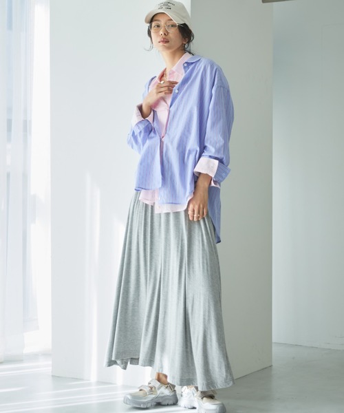 Doux archives（ドゥアルシーヴ）の「カットフレアスカート（スカート・レディース・ブラック/ベージュ/グレー・FREE）」の13枚目の写真