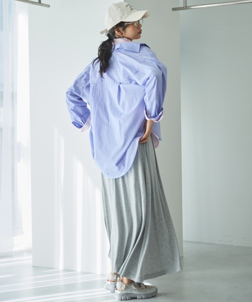 Doux archives（ドゥアルシーヴ）の「カットフレアスカート（スカート・レディース・ブラック/ベージュ/グレー・FREE）」の15枚目の写真