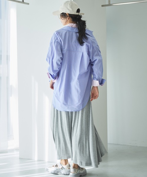 Doux archives（ドゥアルシーヴ）の「カットフレアスカート（スカート・レディース・ブラック/ベージュ/グレー・FREE）」の17枚目の写真