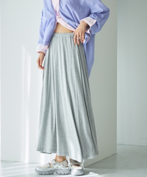 Doux archives（ドゥアルシーヴ）の「カットフレアスカート（スカート・レディース・ブラック/ベージュ/グレー・FREE）」の18枚目の写真