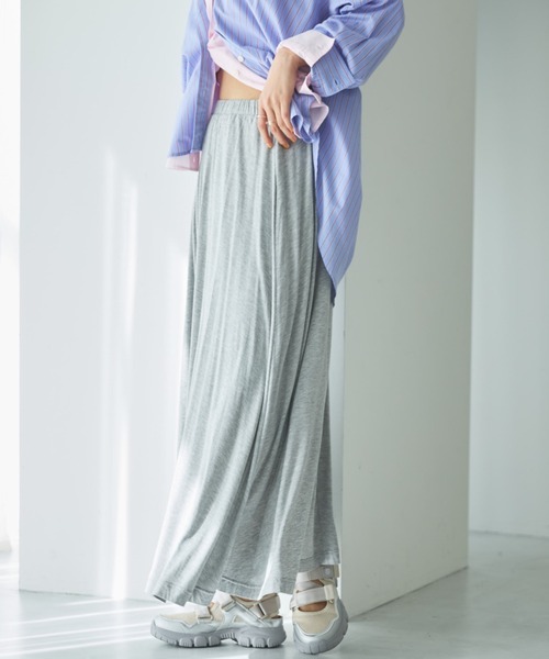 Doux archives（ドゥアルシーヴ）の「カットフレアスカート（スカート・レディース・ブラック/ベージュ/グレー・FREE）」の19枚目の写真