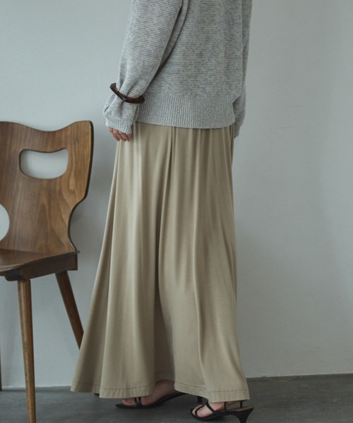 Doux archives（ドゥアルシーヴ）の「カットフレアスカート（スカート・レディース・ブラック/ベージュ/グレー・FREE）」の22枚目の写真