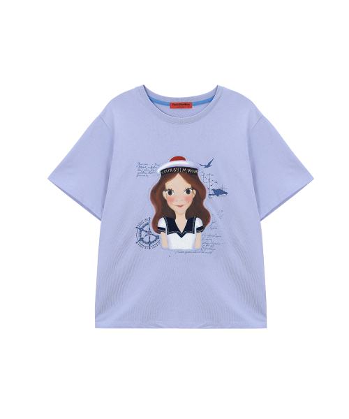 YOUK SHIM WON(ユクシムウォン)の「マリンガールTシャツ F ルナ(Tシャツ/カットソー・レディース・その他・FREE)」の2枚目の写真