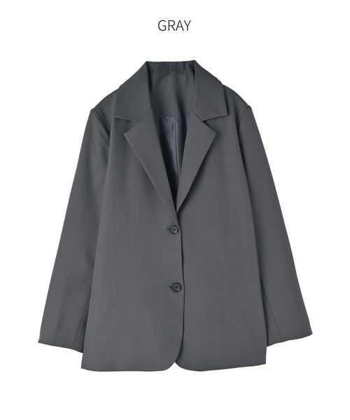 STYLE DELI(スタイルデリ)の「スッキリ2ボタンテーラードジャケット(テーラードジャケット・レディース・カーキブラウン/グレー/ブラック・FREE)」の19枚目の写真