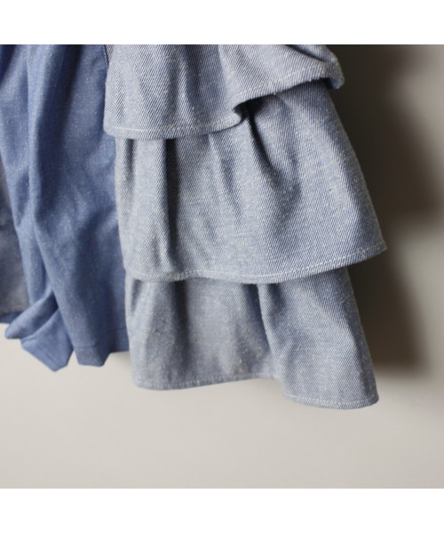 maarook(マルーク)の「ネップデニムフリルキュロット(その他パンツ・キッズ・ブルー・140cm/150cm)」の10枚目の写真