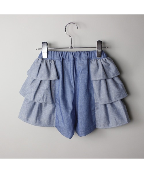 maarook(マルーク)の「ネップデニムフリルキュロット(その他パンツ・キッズ・ブルー・140cm/150cm)」の12枚目の写真