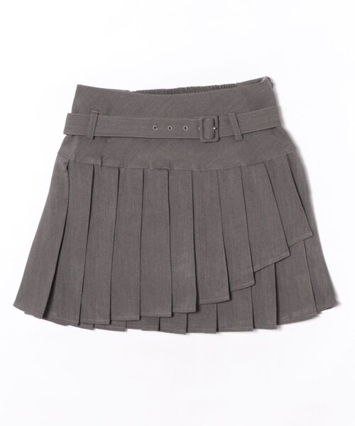 one way（ワンウェイ）の「ダブルプリーツスカート（スカート・レディース・ブラック/ブラウン系その他/グレー/ホワイト系その他・FREE）」の3枚目の写真
