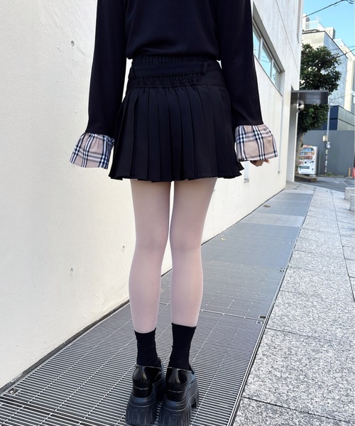 one way（ワンウェイ）の「ダブルプリーツスカート（スカート・レディース・ブラック/ブラウン系その他/グレー/ホワイト系その他・FREE）」の10枚目の写真